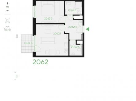 PPR_B_2062 | Prodej bytu, 2+kk, 49 m²