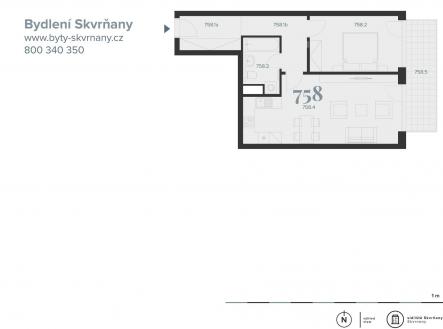 SKV_758 | Prodej bytu, 2+kk, 61 m²