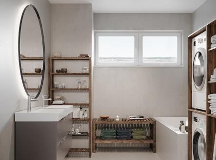 027_INT_TowerE_byt5061_koupelna | Prodej bytu, 3+kk, 71 m²