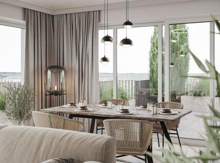 031_INT_TowerE_byt5061_obyvaci_pokoj_006_detail | Prodej bytu, 3+kk, 78 m²