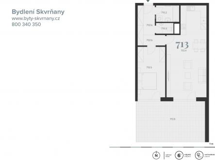 SKV_713 | Prodej bytu, 2+kk, 73 m²