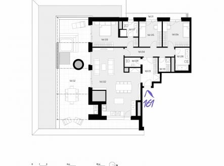 161 | Prodej bytu, 4+kk, 122 m²