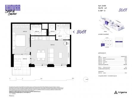 8051 | Prodej bytu, 2+kk, 50 m²
