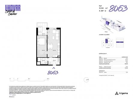 8053 | Prodej bytu, 2+kk, 48 m²