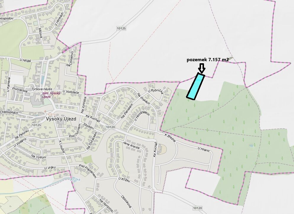 Prodej pozemku 7.157 m2 v Tachlovicích, Praha-západ