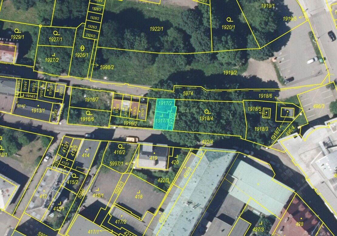 Prodej pozemku 104 m2 v centru Liberce