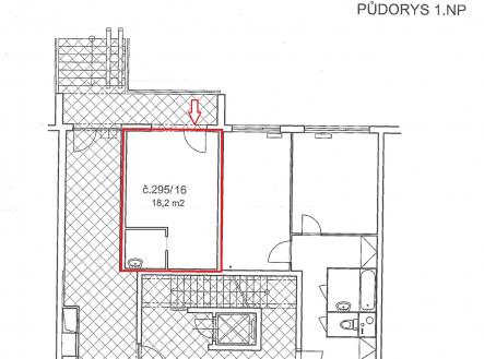 Bez popisku | Prodej - kanceláře, 18 m²