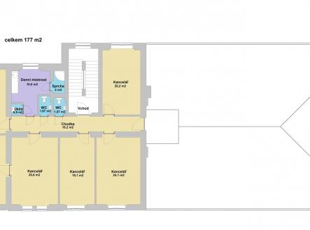 2 | Pronájem - kanceláře, 177 m²