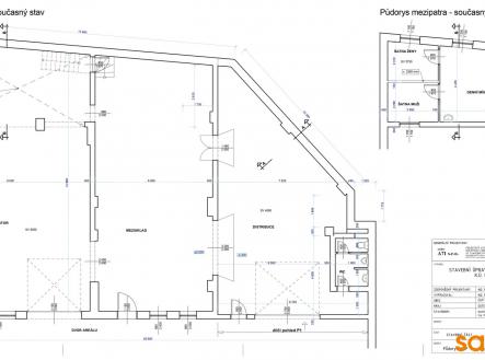 Půdorys 1.NP | Pronájem - komerční objekt, výroba, 360 m²