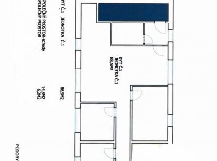 . | Pronájem bytu, 4+kk, 109 m²