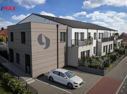 celkový pohled | Výstavba bytového domu v Ševětíně - projekt Devítka