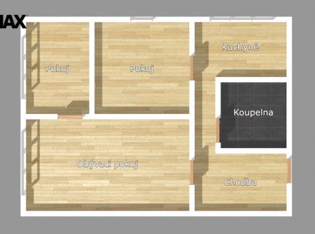 2d.jpg | Pronájem bytu, 3+1, 66 m²