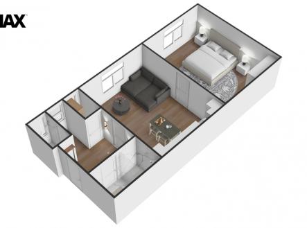 pudorys-3.jpg | Pronájem bytu, 2+kk, 64 m²