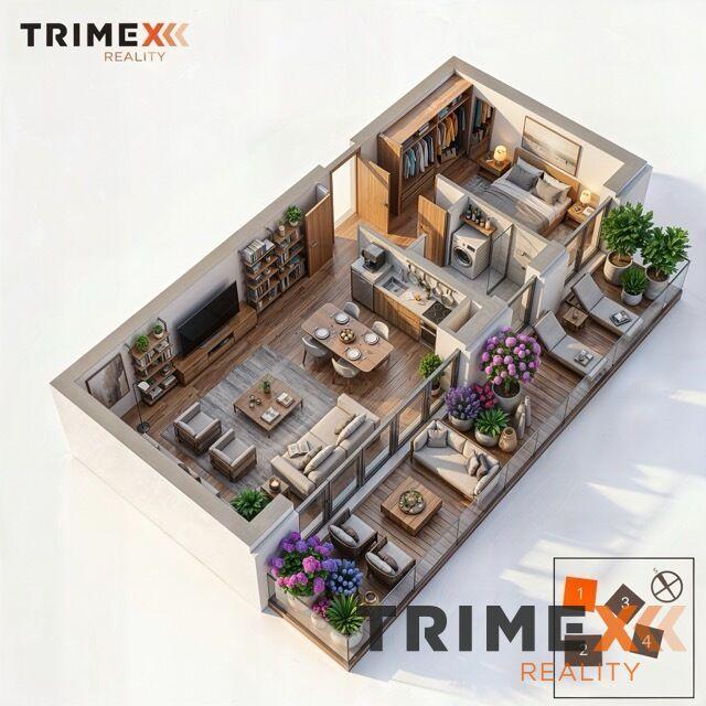 Rezidenci Štěpánov, Valašské Meziříčí, bytová jednotka 2+kk, 54,16 m2, balkon 25,5 m2