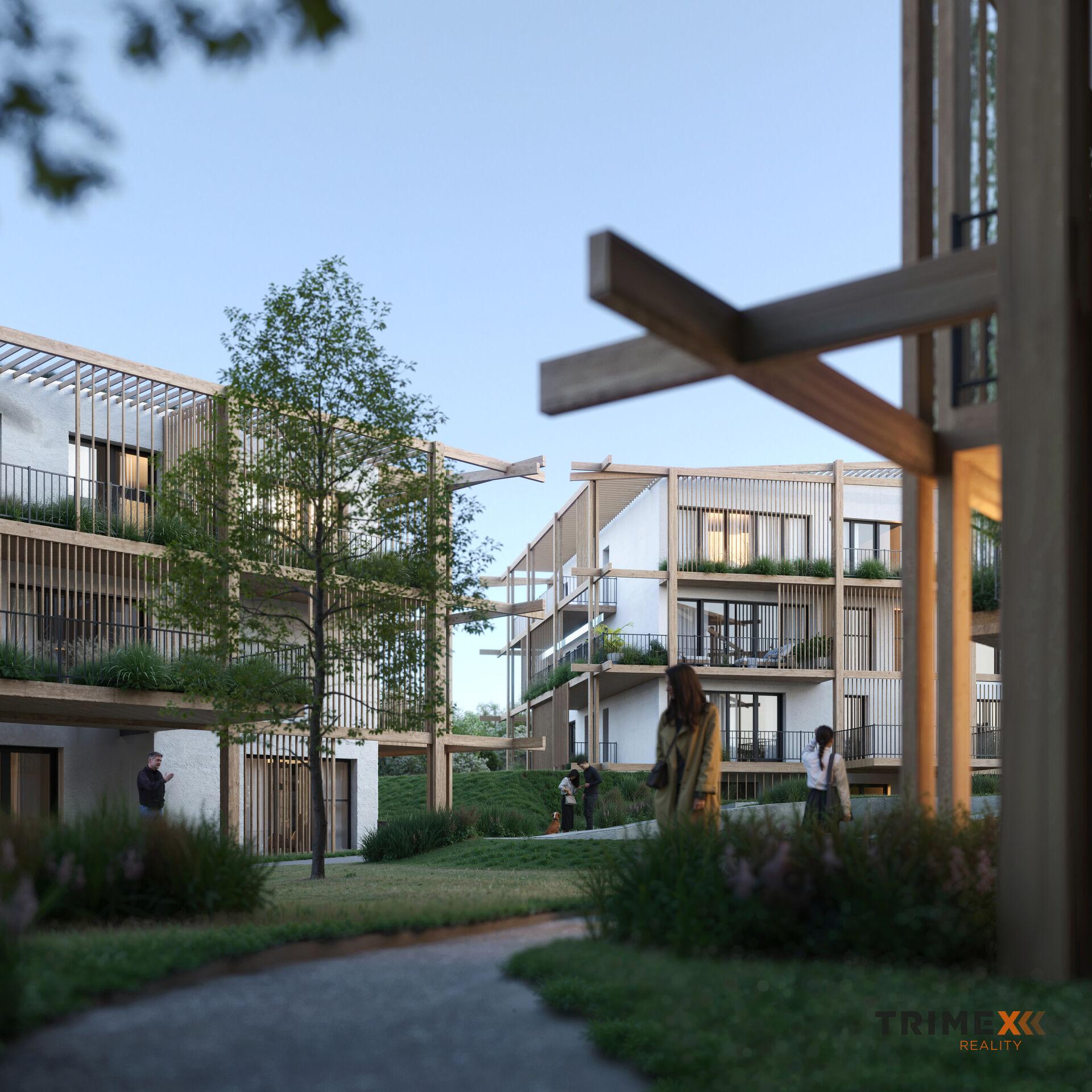 Rezidenci Štěpánov, Valašské Meziříčí, bytová jednotka 2+kk, 56,69 m2, balkon 31,41 m2