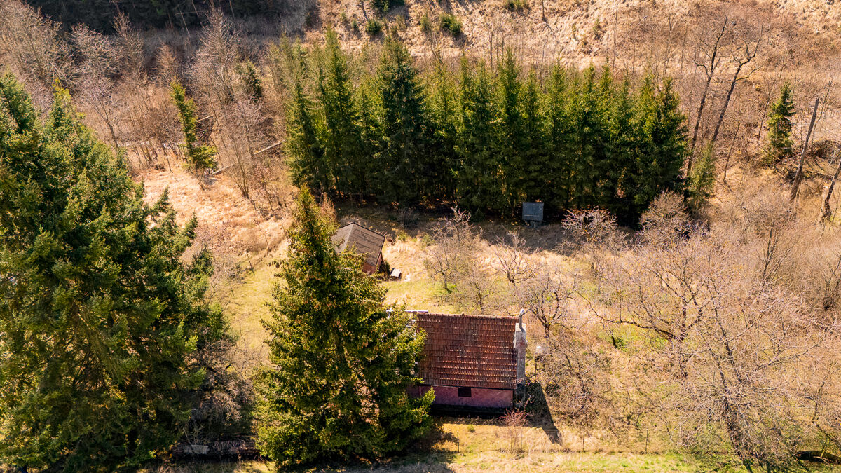 Prodej chaty na samotě uprostřed přírody – Lačnov, Štěchov u Lysic, pozemek 1634 m²