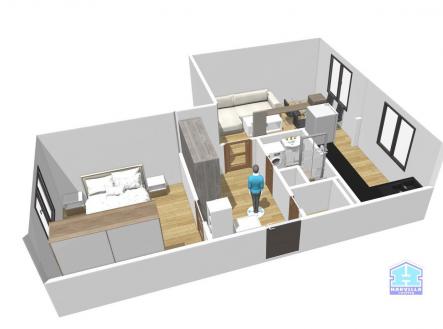 planek1 | Pronájem bytu, 2+1, 47 m²