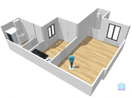 planek3 | Prodej bytu, 1+kk, 37 m²