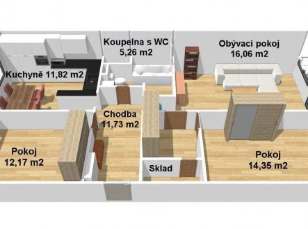 planek1 | Prodej bytu, 3+1, 76 m²