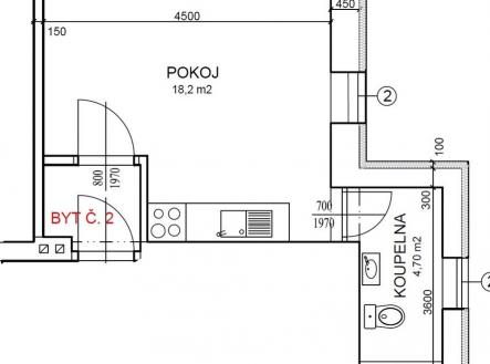 planek | Pronájem bytu, 1+kk, 23 m²