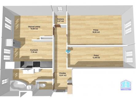planek1 | Prodej bytu, 3+1, 74 m²