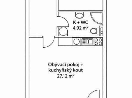 planek | Pronájem bytu, 2+kk, 61 m²