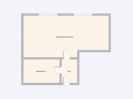 Bez n zvu-1.jpg | Pronájem bytu, 1+kk, 33 m²