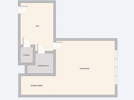 Bez nzvu-1.jpg | Pronájem bytu, 1+kk, 30 m²