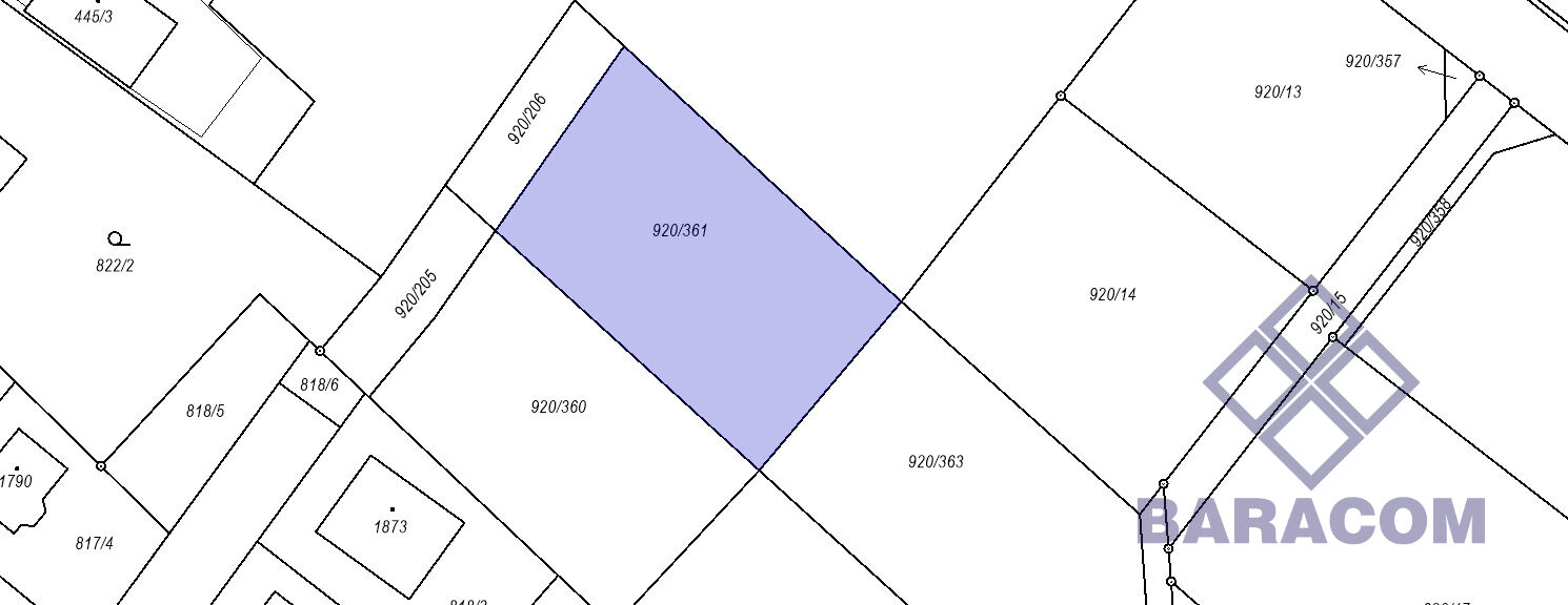 Stavební pozemek 1117m²