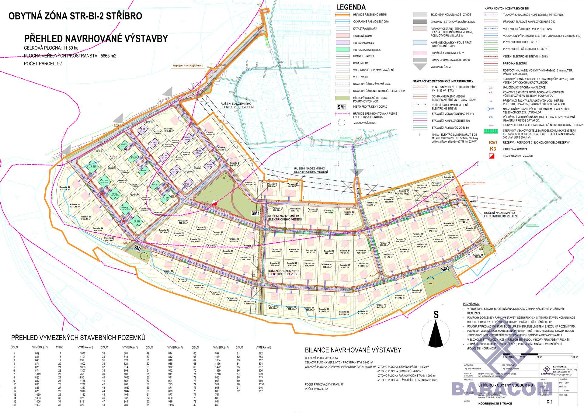 Investiční projekt: 87 stavebních parcel s SP na sítě – Stříbro u Plzně