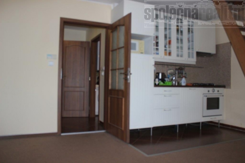 Nový  byt 1kk s patrem na spaní, zahradou a gar. stáním v ceně, Mníšek pod Brdy