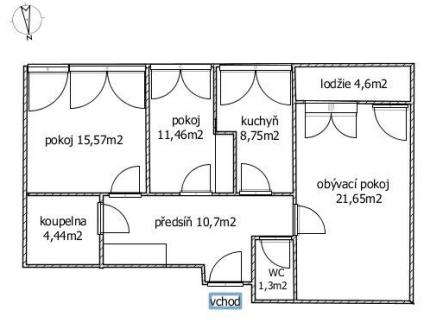 Bez popisku | Prodej bytu, 3+1, 81 m²