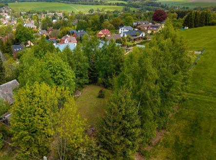 Pozemek č. 1 dron_2.JPG | Prodej - pozemek pro bydlení, 955 m²