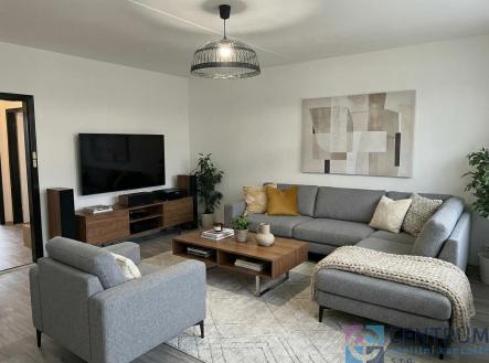 Hekrova - vizualizace obyvak.jpg | Prodej bytu, 4+1, 85,7 m²