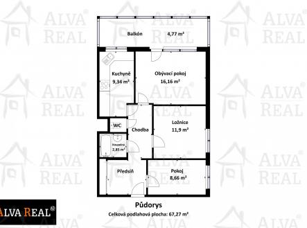 Obrázek k zakázce č.: 701976 | Prodej bytu, 3+1, 67 m²