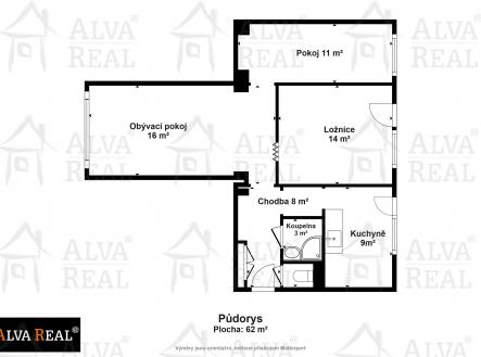 Obrázek k zakázce č.: 704496 | Prodej bytu, 3+1, 62 m²