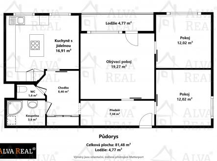 Obrázek k zakázce č.: 723511 | Prodej bytu, 4+kk, 84 m²