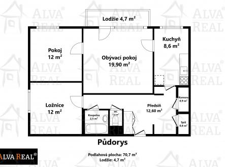Obrázek k zakázce č.: 728691 | Prodej bytu, 3+1, 77 m²
