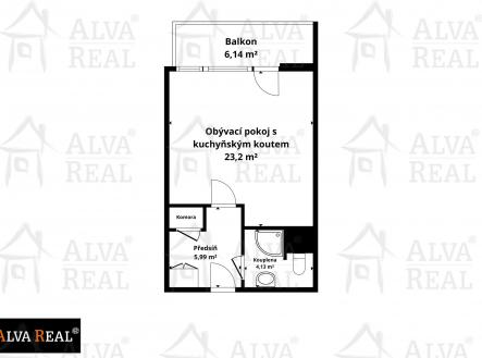 Obrázek k zakázce č.: 728771 | Prodej bytu, 1+kk, 38 m²