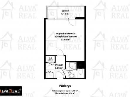 Obrázek k zakázce č.: 728771 | Prodej bytu, 1+kk, 38 m²