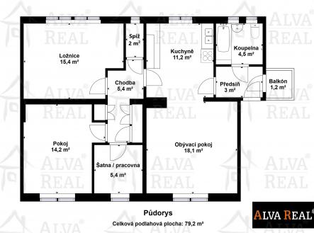 Obrázek k zakázce č.: 731201 | Prodej bytu, 3+1, 79 m²