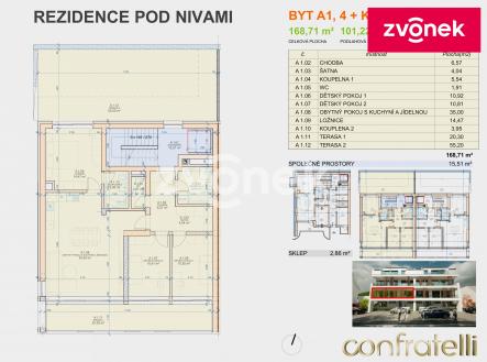 Obrázek k zakázce č.: 698846 | Prodej bytu, 4+kk, 168 m²