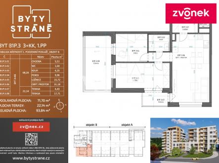 Obrázek k zakázce č.: 714682 | Pronájem bytu, 3+kk, 72 m²