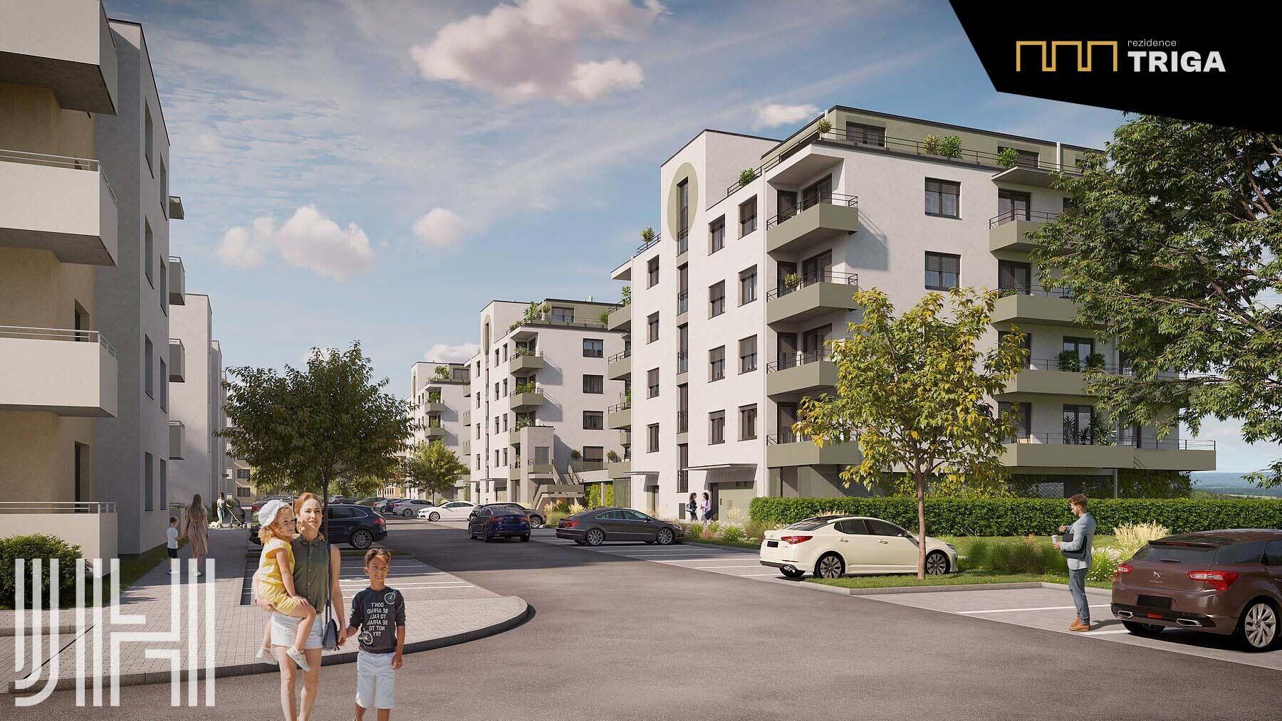 Prodej bytu 4+kk ve výstavbě v projektu Rezidence Triga „A“