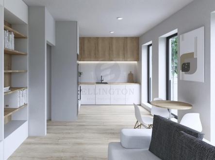 VIZUALIZACE 2.jpg | Prodej bytu, 1+kk, 44 m²