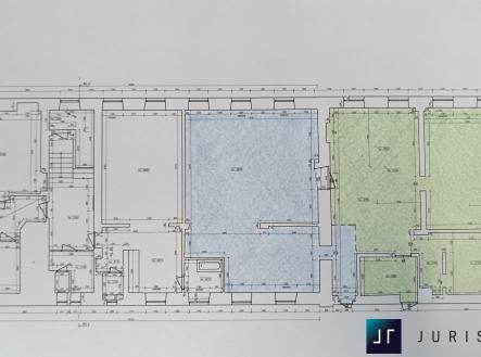 plánek přízemí | Pronájem - obchodní prostor, 200 m²