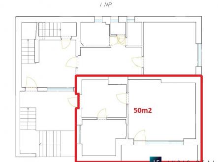 výkres | Prodej bytu, 2+kk, 50 m²