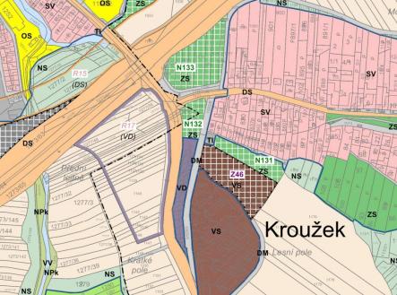 ÚP Kroužek-komeční využití | Prodej - pozemek pro komerční výstavbu, 1 002 m²