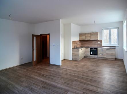 obývací pokoj s kuchyňským koutem | Pronájem bytu, 3+kk, 87 m²