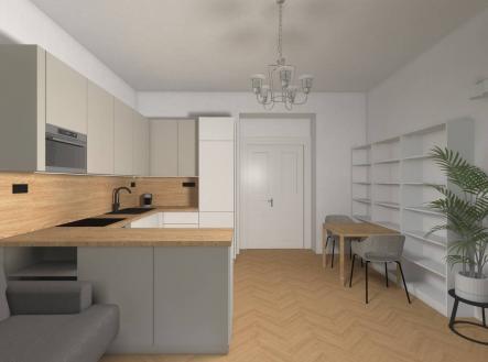 Bez popisku | Pronájem bytu, 2+kk, 64 m²